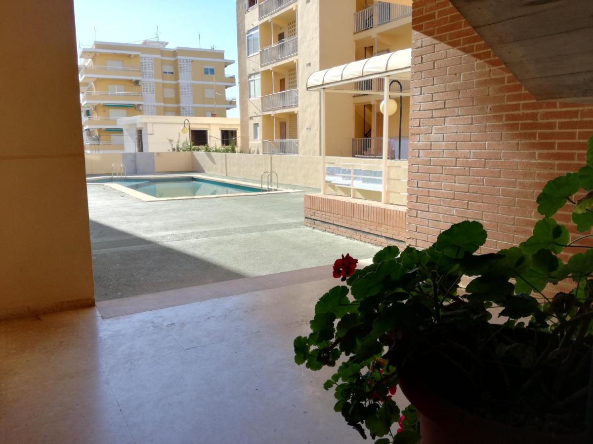 Apartamento Con Gran Terraza, Piscina Y Con Vistas Al Mar, A Solo 50 M De La Playa Daimus Exterior photo